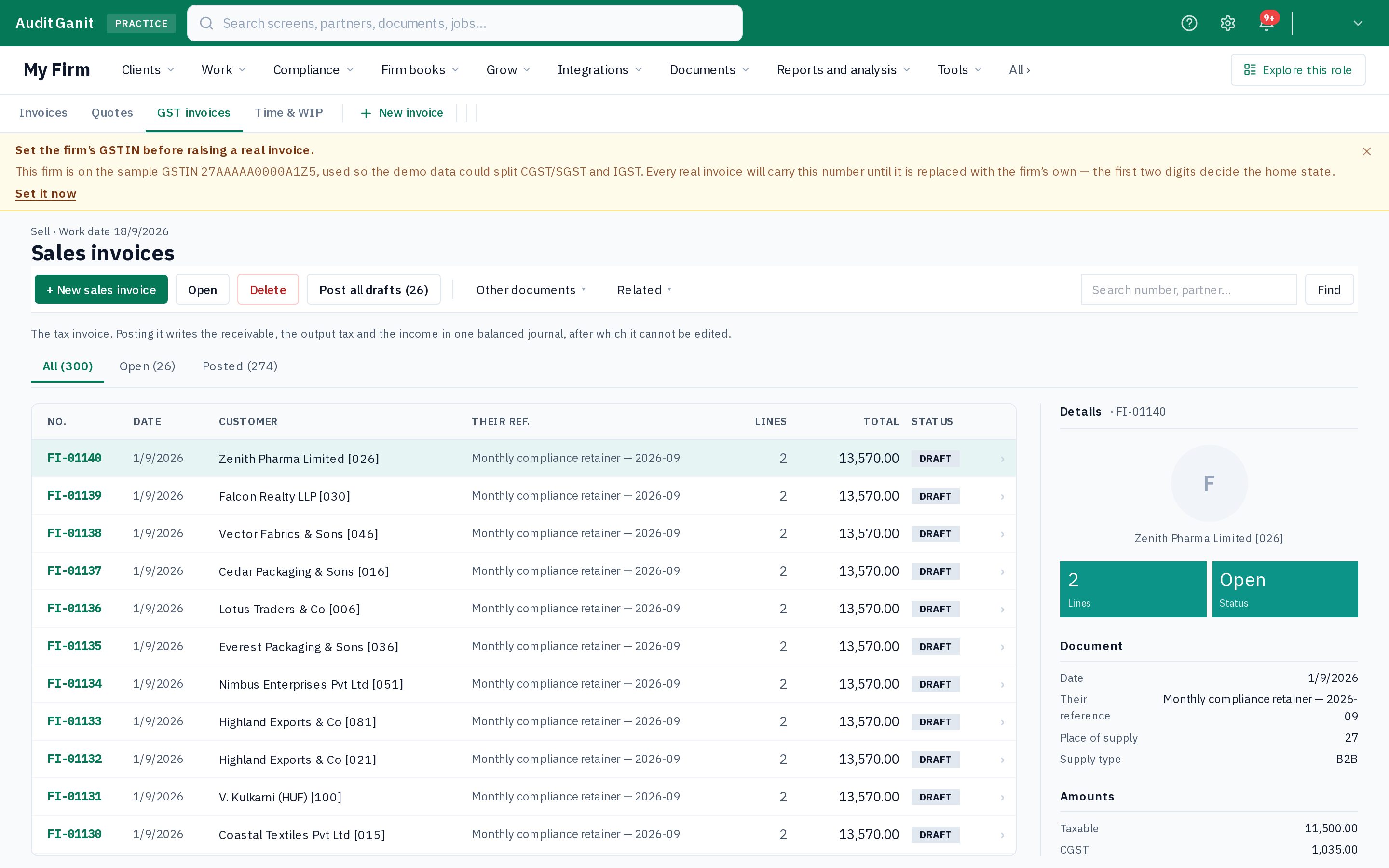 Sales documents